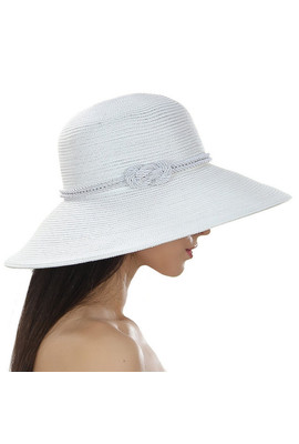 Пляжная шляпа Del Mare с морским узлом белая - 138-02