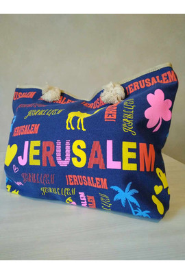 Пляжная сумка с ярким принтом - 030218