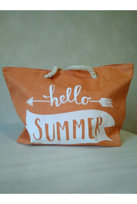 Пляжная текстильная летняя сумка 