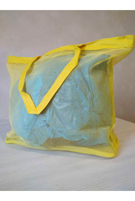 Прозрачная летняя сумка для пляжа и прогулок - 0285 жёлтый