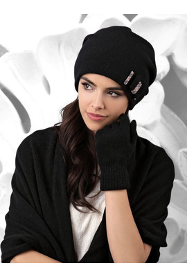 Женский комплект-тройка (шапка+шарф+перчатки) 