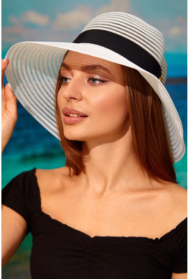 Изысканная женская летняя шляпка «Мисс М» - 1742 белый