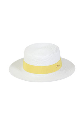 Летняя шляпа с жёлтой лентой 244-40