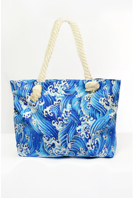 Летняя сумочка из текстиля - 1811 синий