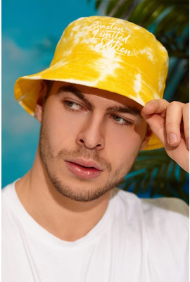 Цветная модная мужская летняя панама «Тай-Дай» - 1346 желтый