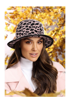 Шерстяная шляпа в леопардовый принт Амиела (Amiela) цвет 540P